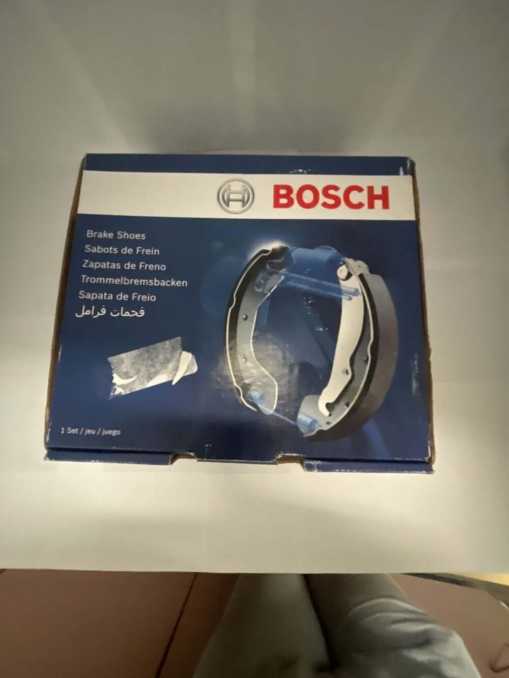 Bosch rear drum Brake Shoes Set Blue